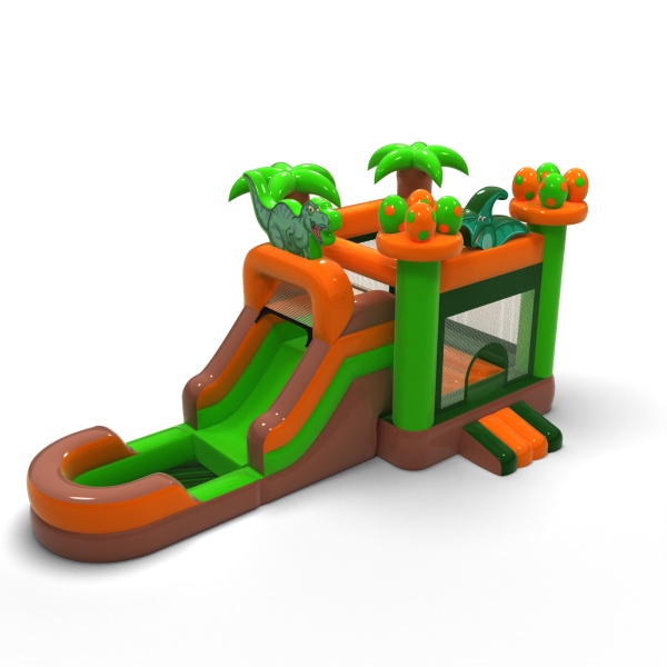 Water slide with bouncer Dino