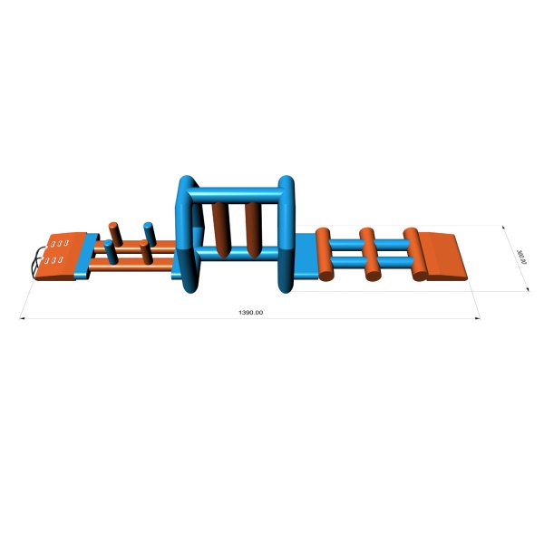 Water obstacle course Tría (14 x 3 m)