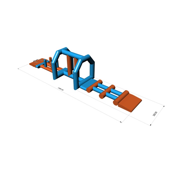 Water obstacle course Tría (14 x 3 m)