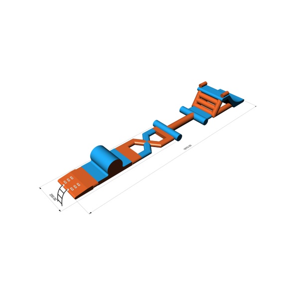 Water obstacle course Téssera (16.7 x 2.5 m)