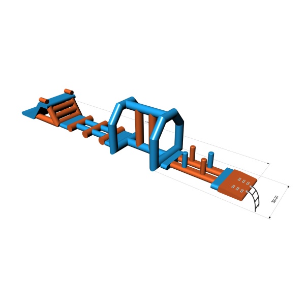 Water obstacle course Pénte (17.5 x 3 m)