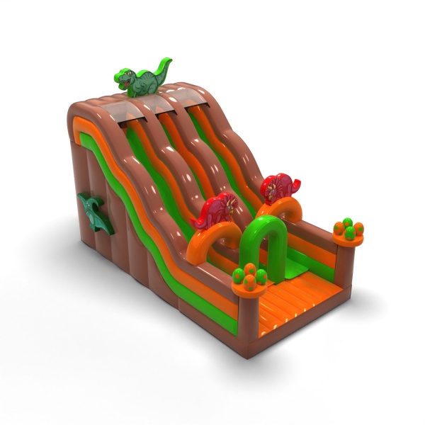 Double slide with theme dinosaurs