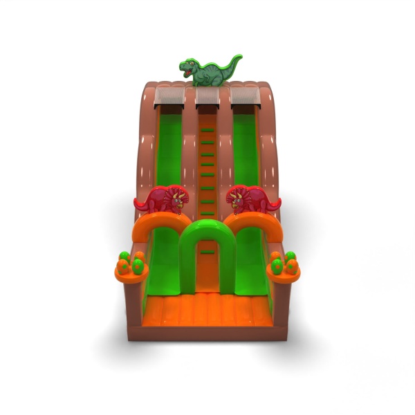 Double slide with theme dinosaurs