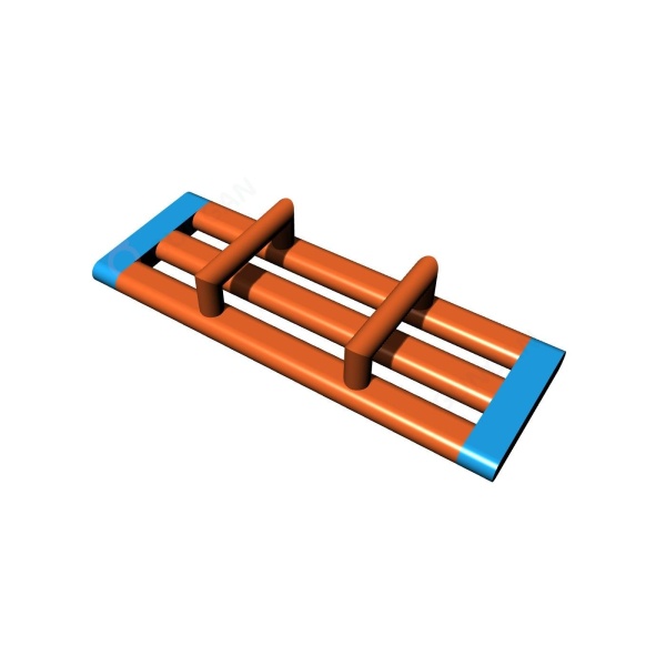 Three-lane obstacle - inflatable water parks