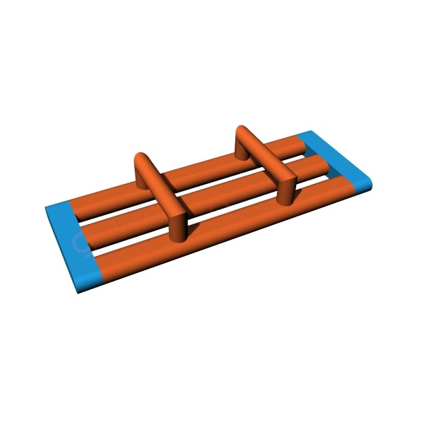Three-lane obstacle - inflatable water parks