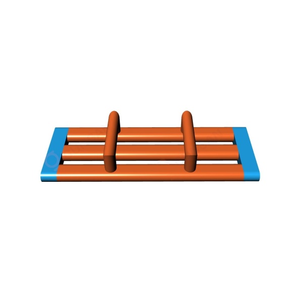 Three-lane obstacle - inflatable water parks