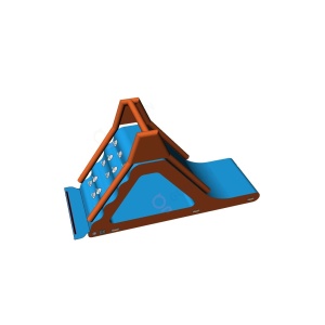 Slide with climbing wall -...