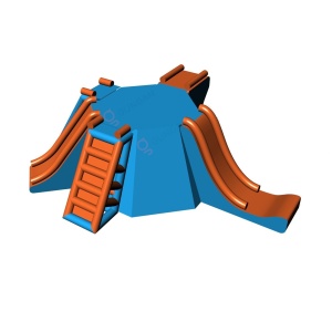 Platform with slides and a...