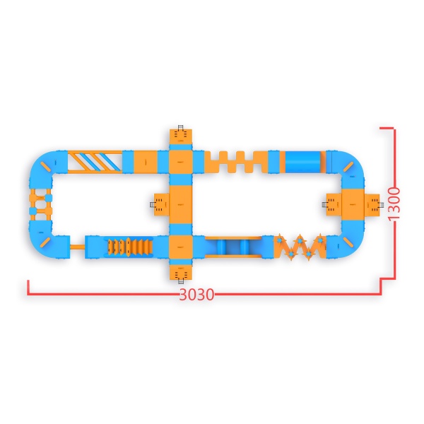 Ro inflatable water park (30 x 13 m)