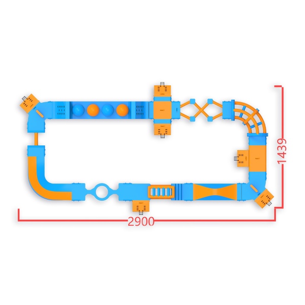 Poseidon inflatable water park (29 x 14 m)