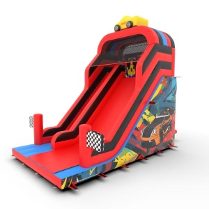 Inflatable slide with print...