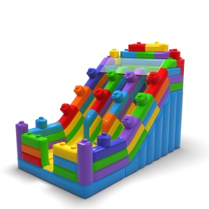 Double inflatable slide in...