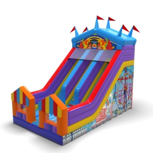 Double inflatable slide...