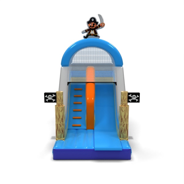 Inflatable slide pirate with print