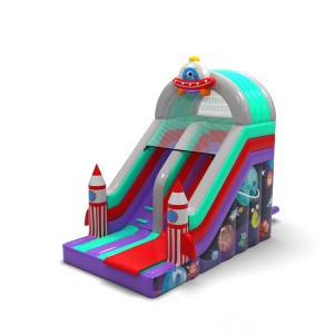 Inflatable slide with print...