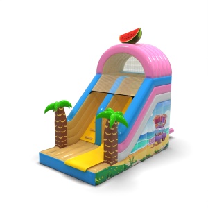 Inflatable slide with print...