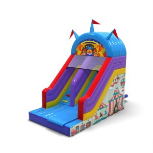 Inflatable slide with print...