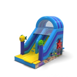 Inflatable slide with print...