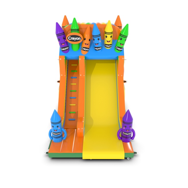 Inflatable slide Colourful Crayons