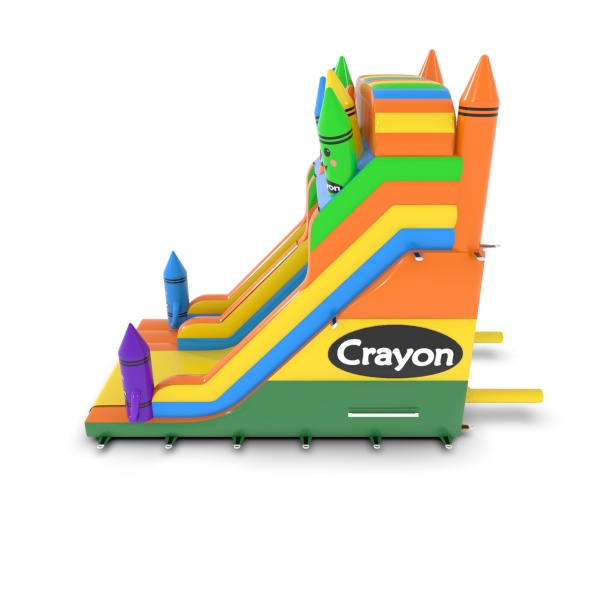 Inflatable slide Colourful Crayons