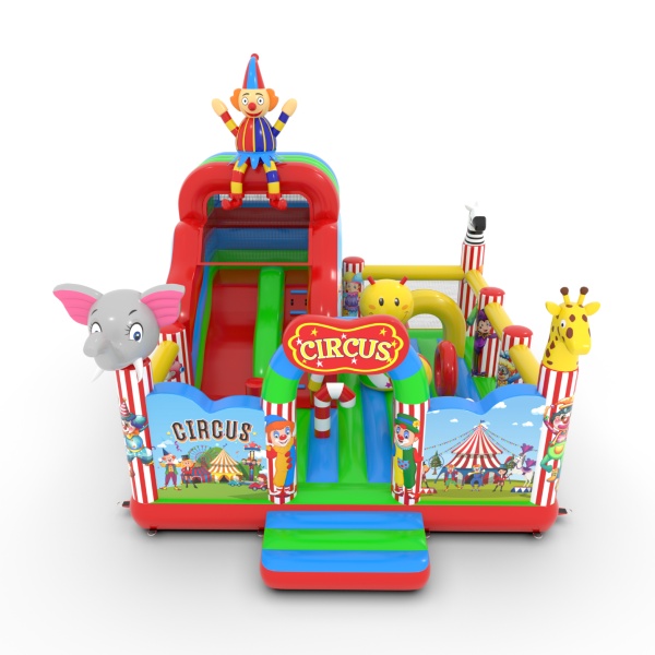 Inflatable with combo slide Circus
