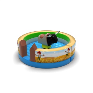 Round Inflatable Mechanical Rodeo Bull