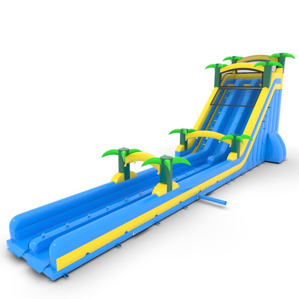 Double inflatable water slide Tropical - 23.4 m