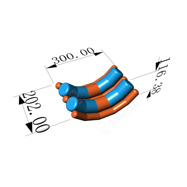 Double swing - Inflatable water parks  - 5