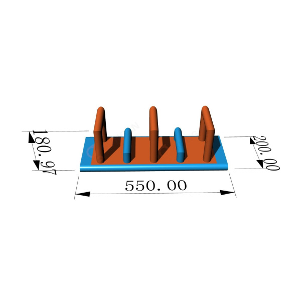 Hurdles obstacle - Inflatable water parks  - 3