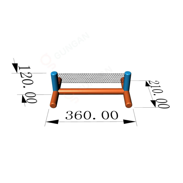 Mini volleyball court - Inflatable water parks  - 3