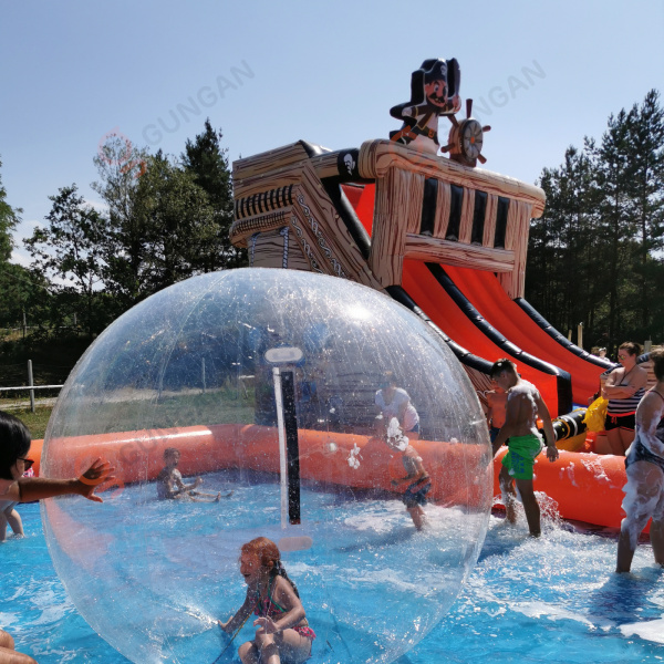 Inflatable water ball pool 8 x 8 m  - 3