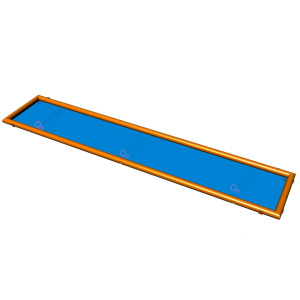 Skimboard track with non-slip material - 15 m