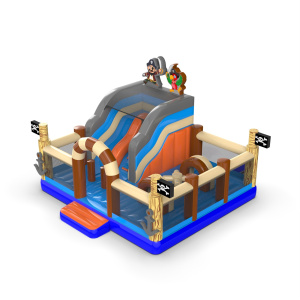 6x6 inflatable playground in pirate theme