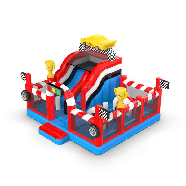 6x6 inflatable playground in a car theme