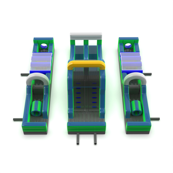 Double inflatable obstacle course - 12m