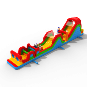 Inflatable obstacle course Crayons - 20m