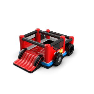 Monster Truck inflatable bouncy castle and dry pool