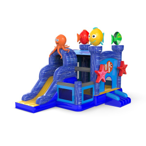 Inflatable with slide - combo with maritime theme