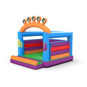 Inflatable bouncy castle with monsters