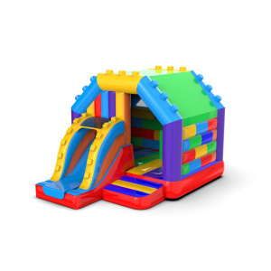 Inflatable block house