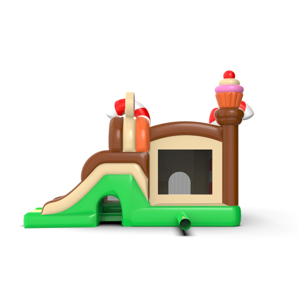 Combo bouncy castle with candy theme