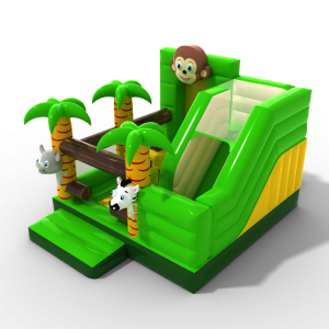 Inflatable with slide - Jungle combo