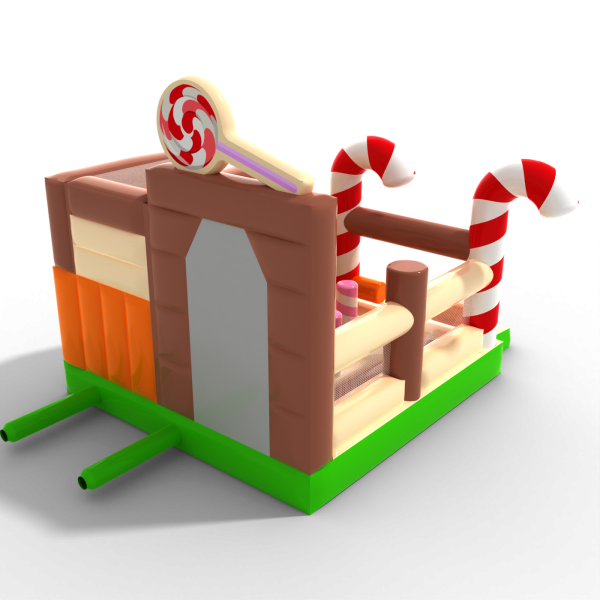 Inflatable with slide - candy combo