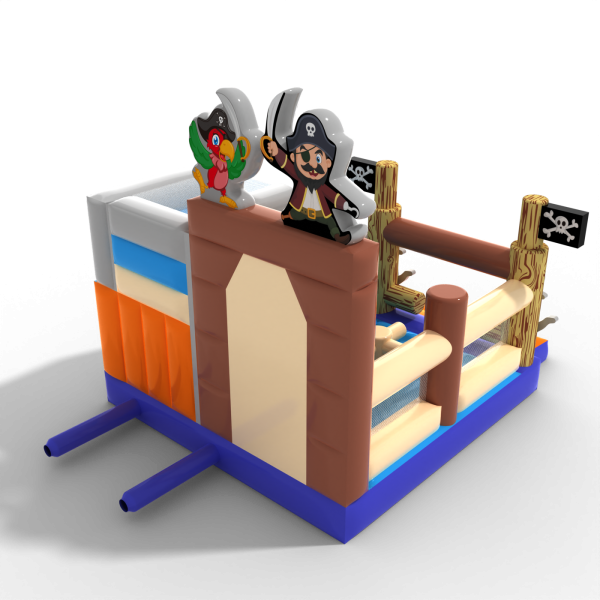 Inflatable with slide - pirate combo