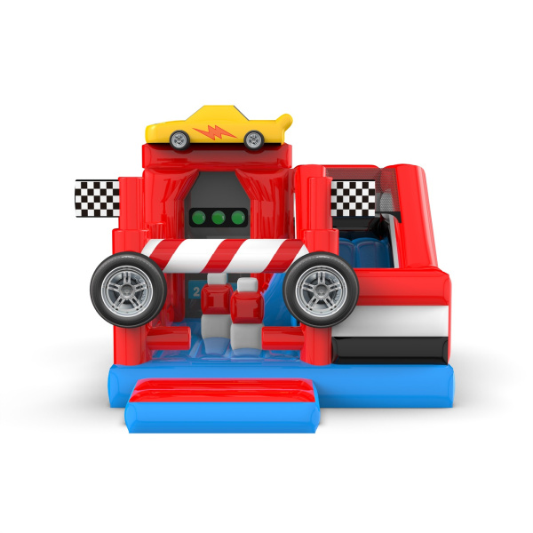 Inflatable with slide - car combo