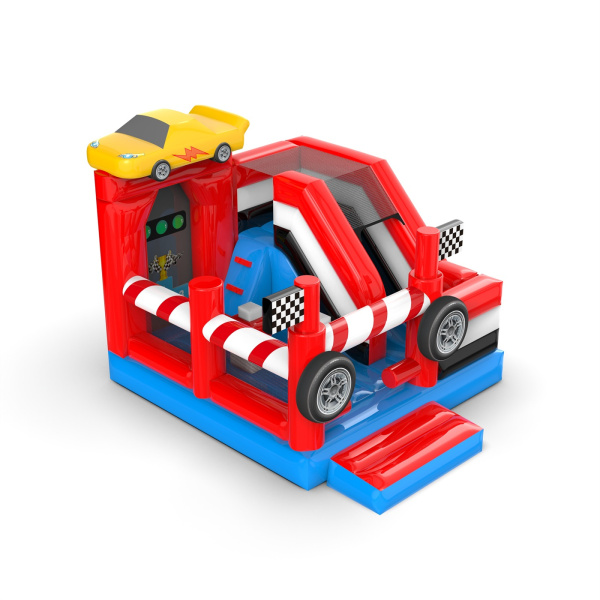 Inflatable with slide - car combo