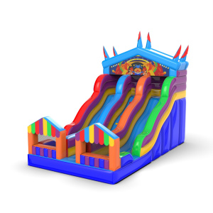 Double slide with funfair theme