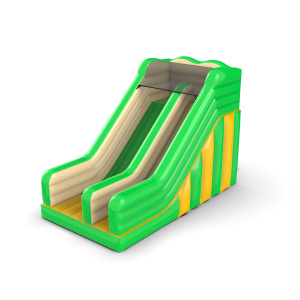 Inflatable slide with jungle theme