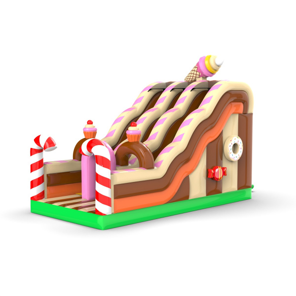 Double open slide with candy theme