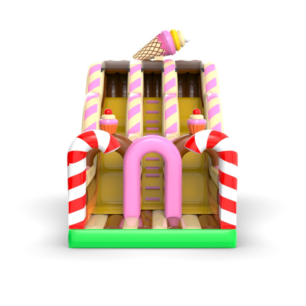 Double open slide with candy theme